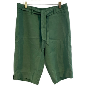 Sunny‎ Taylor Linen Green Bermuda Shorts Size 6